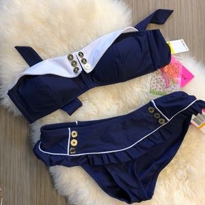 Betsey Johnson “sailor” swim suit